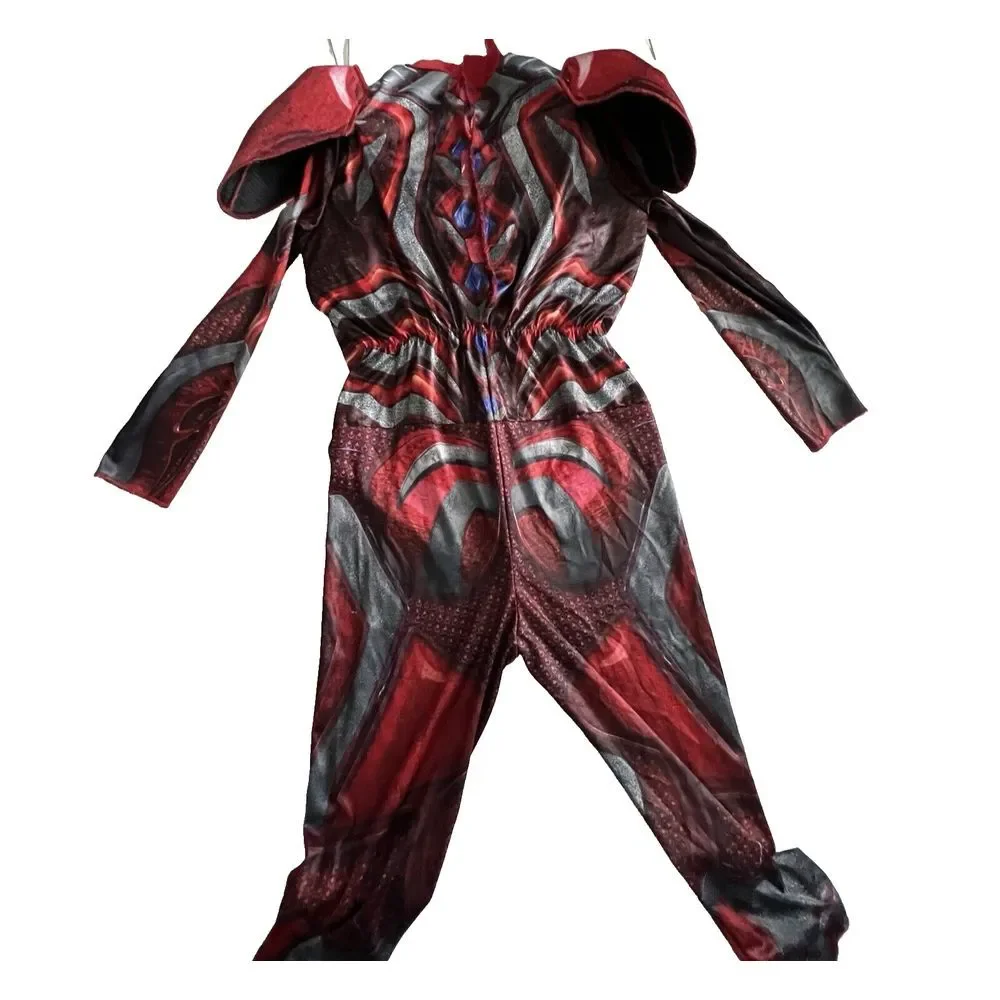2017 Power Rangers Red Ranger Padded Muscles‎ 1 Piece Costume Size Youth 4-6